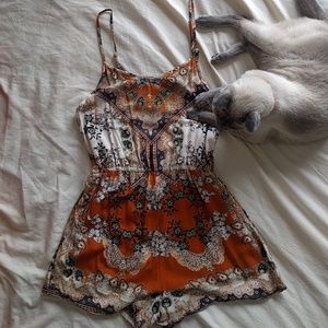 Angie boho romper (with pockets!)